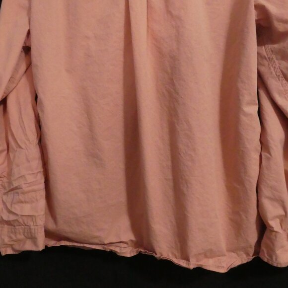 JOE FRESH medium Pink Button-Up Shirt With Shoulder & Sleeve Roll Tabs & Pockets - Picture 14 of 15